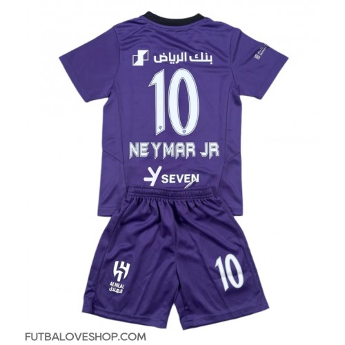 Dres Al-Hilal Neymar Jr #10 Tretina pre deti 2024-25 Krátky Rukáv (+ trenírky)